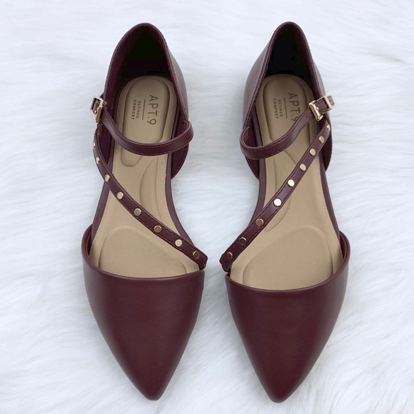 Apt. 9 Shoes - Apt. 9 Develop Winestud Flats, 7